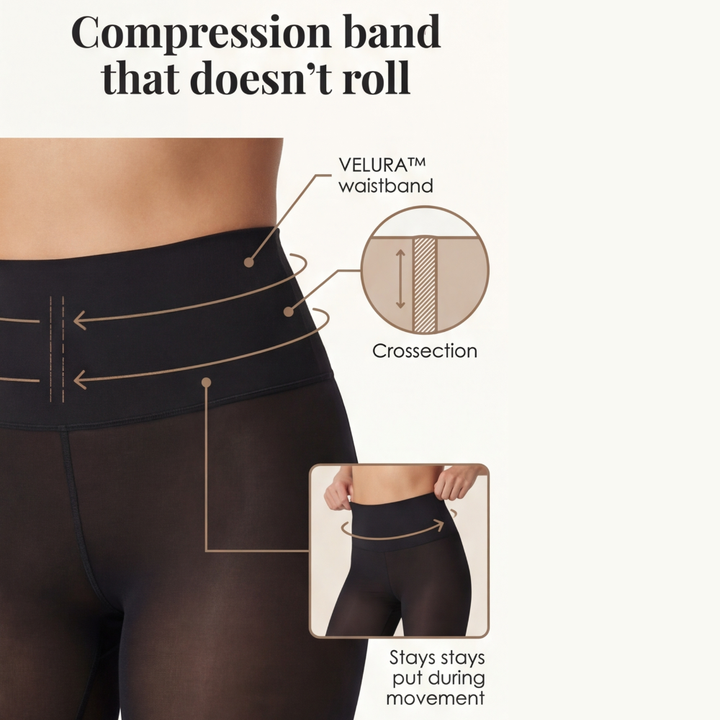 Velura - Women's Shaping Tights with Fleece Lining