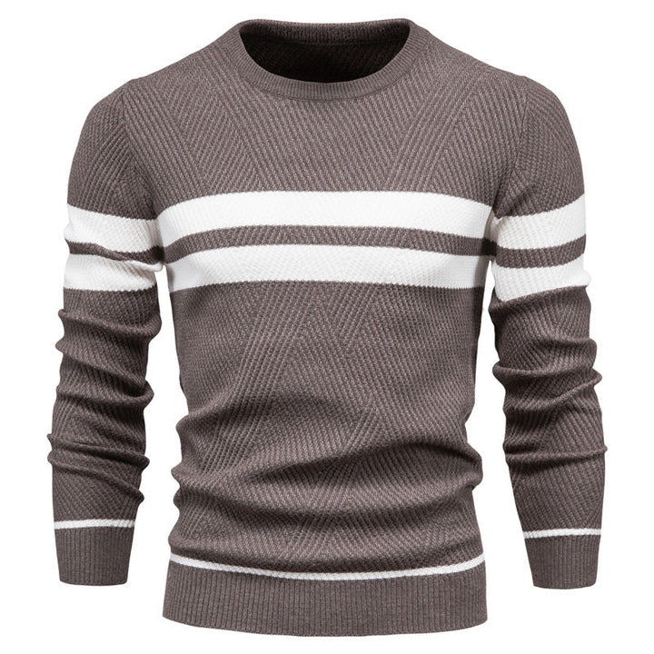 Modern Men's Sweater with Stripe Design