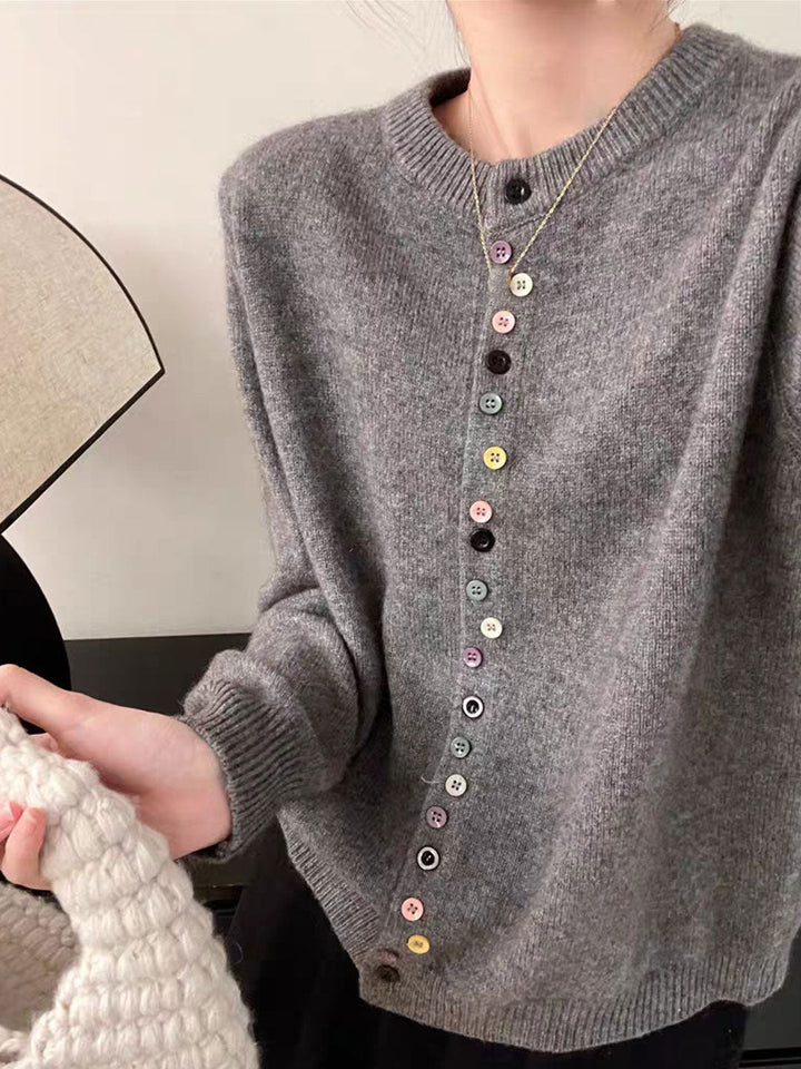 Aaliyah | Women's Elegant Knit Cardigan with Soft Buttoned Finish