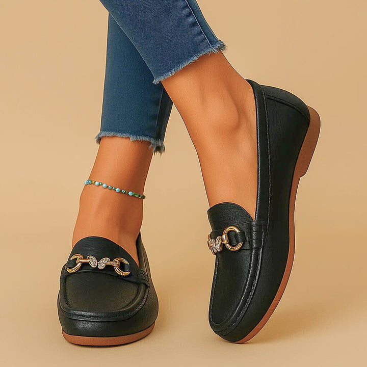 Rhinestone-Embellished Sorella Loafers