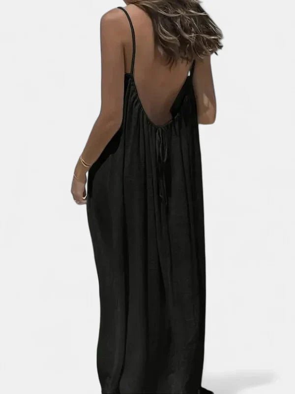BRITTANY | Chic Sleeveless Cami Lounge Dress