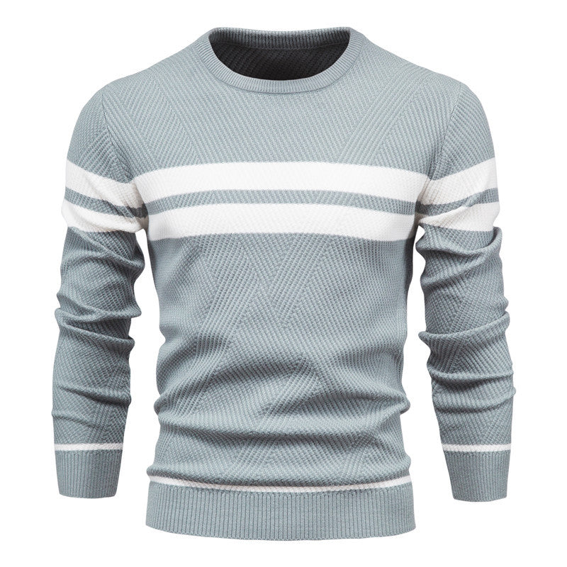 Modern Men's Sweater with Stripe Design
