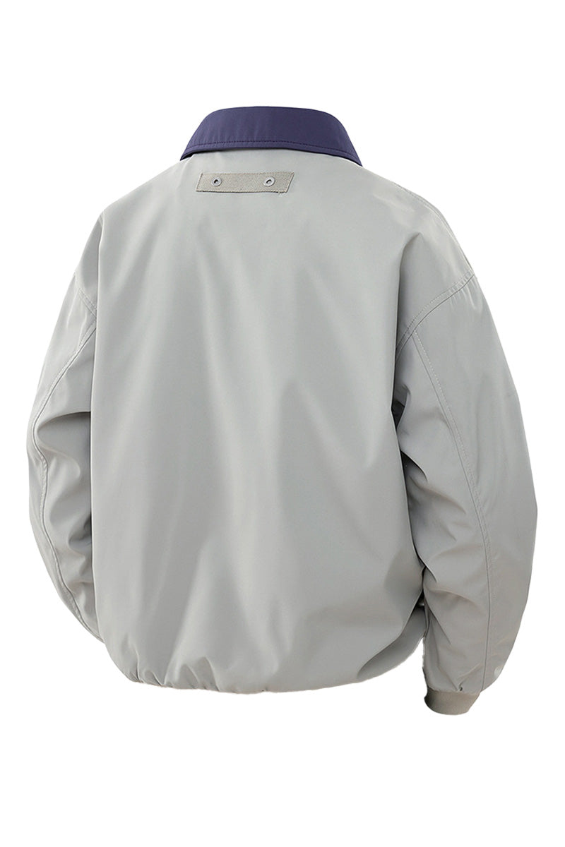 Jake | Women's Utility Bomber Jacket with Contrasting Collar Detail