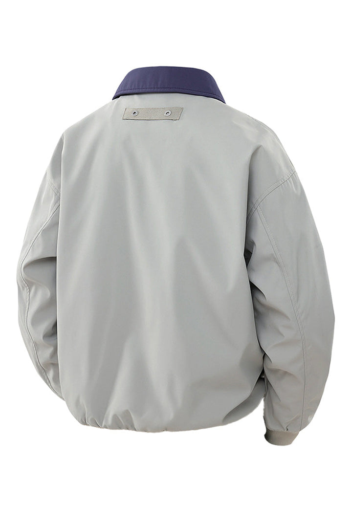 Jake | Women's Utility Bomber Jacket with Contrasting Collar Detail