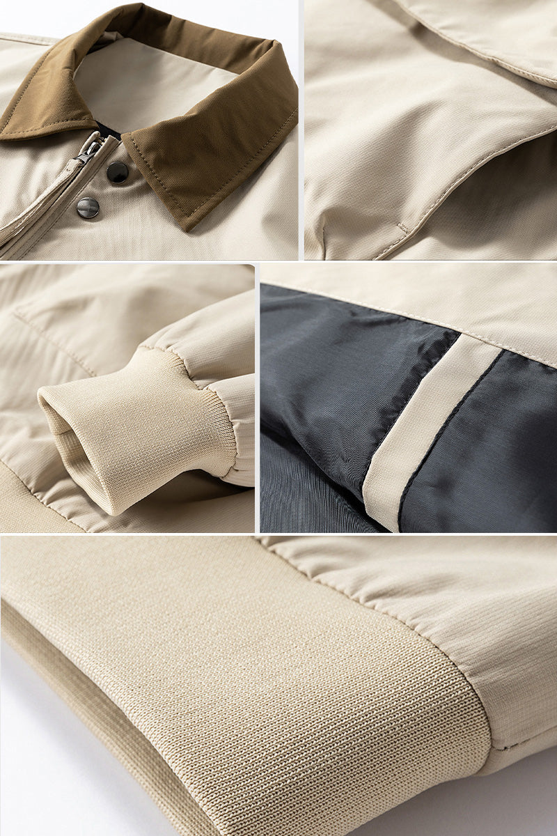 Jake | Women's Utility Bomber Jacket with Contrasting Collar Detail