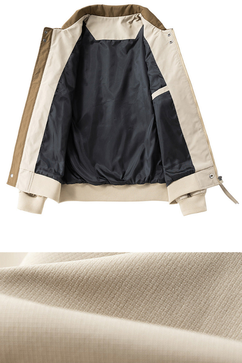 Jake | Women's Utility Bomber Jacket with Contrasting Collar Detail