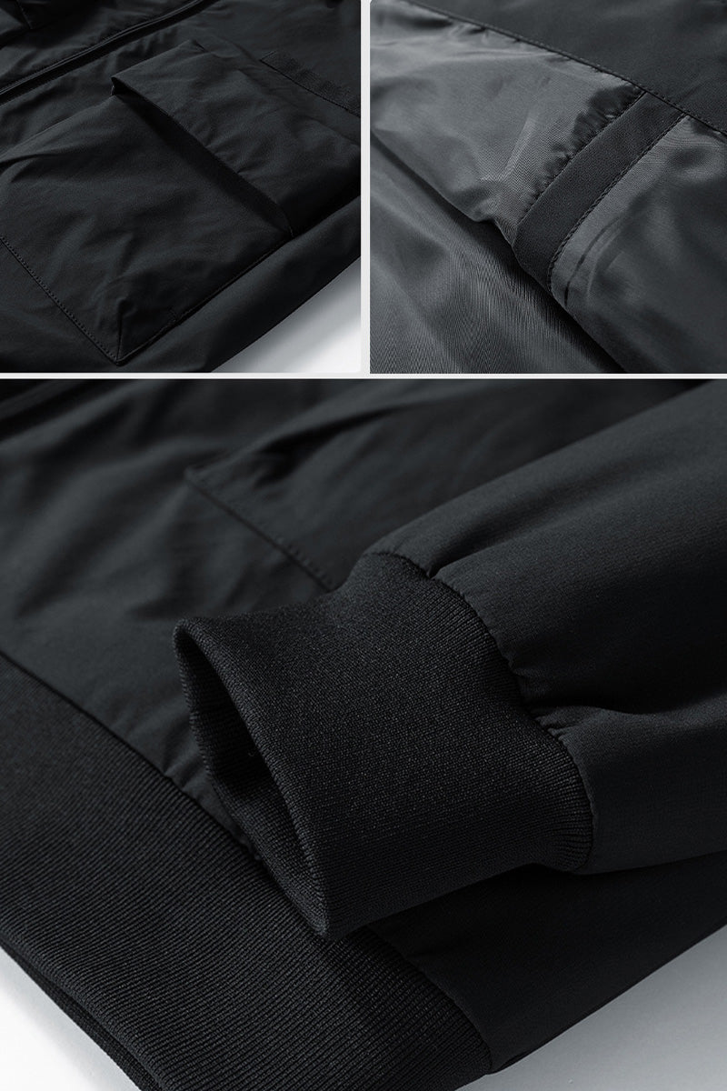 Jake | Women's Utility Bomber Jacket with Contrasting Collar Detail