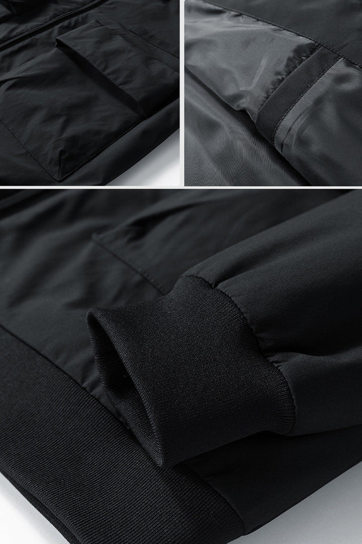 Jake | Women's Utility Bomber Jacket with Contrasting Collar Detail