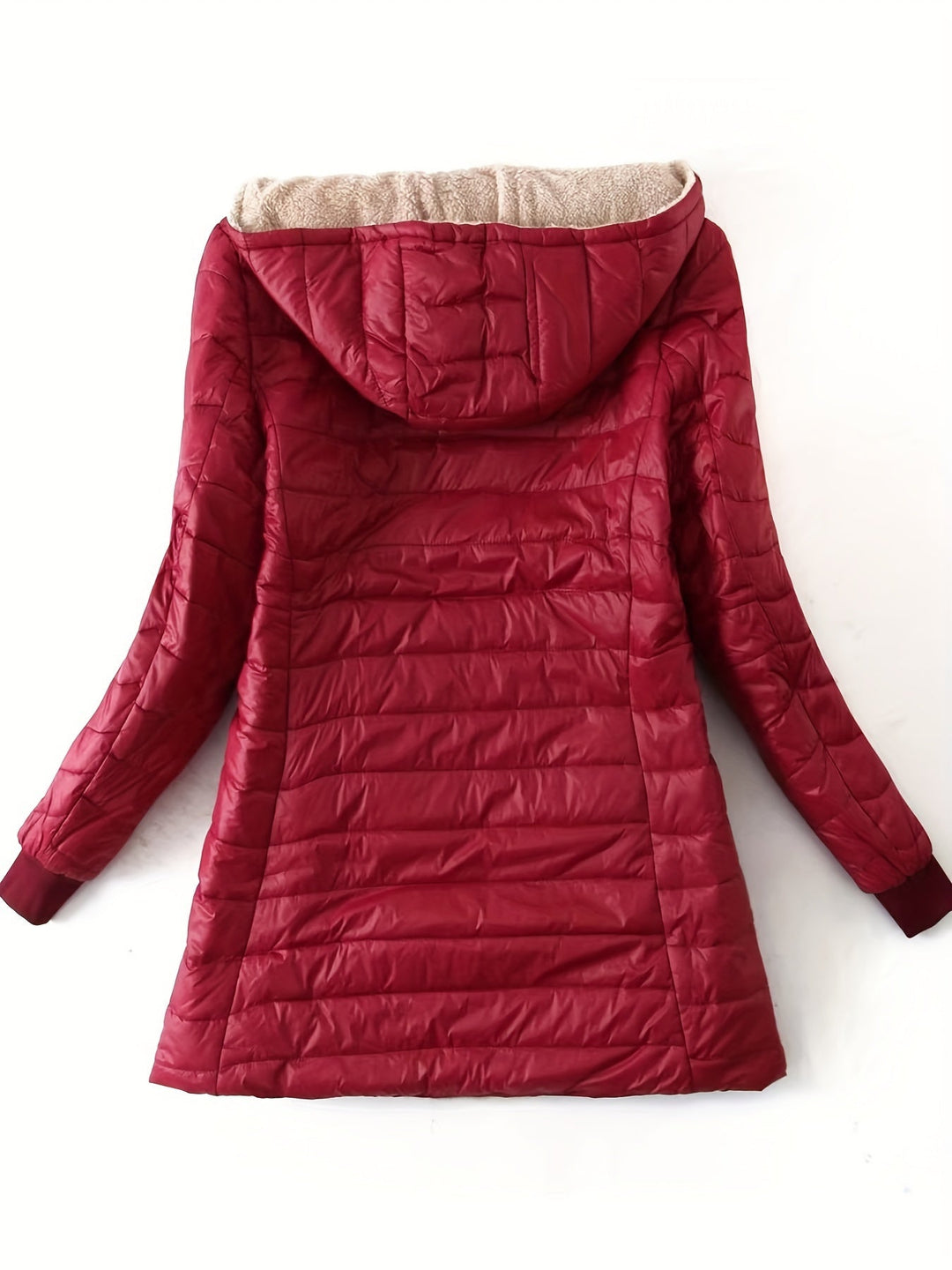 Vicky | Women's Longline Puffer Jacket with Fleece Lining and Cushioned Comfort