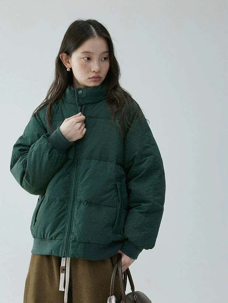 Annora Women's Down-Filled Puffer Jacket with High Stand Collar