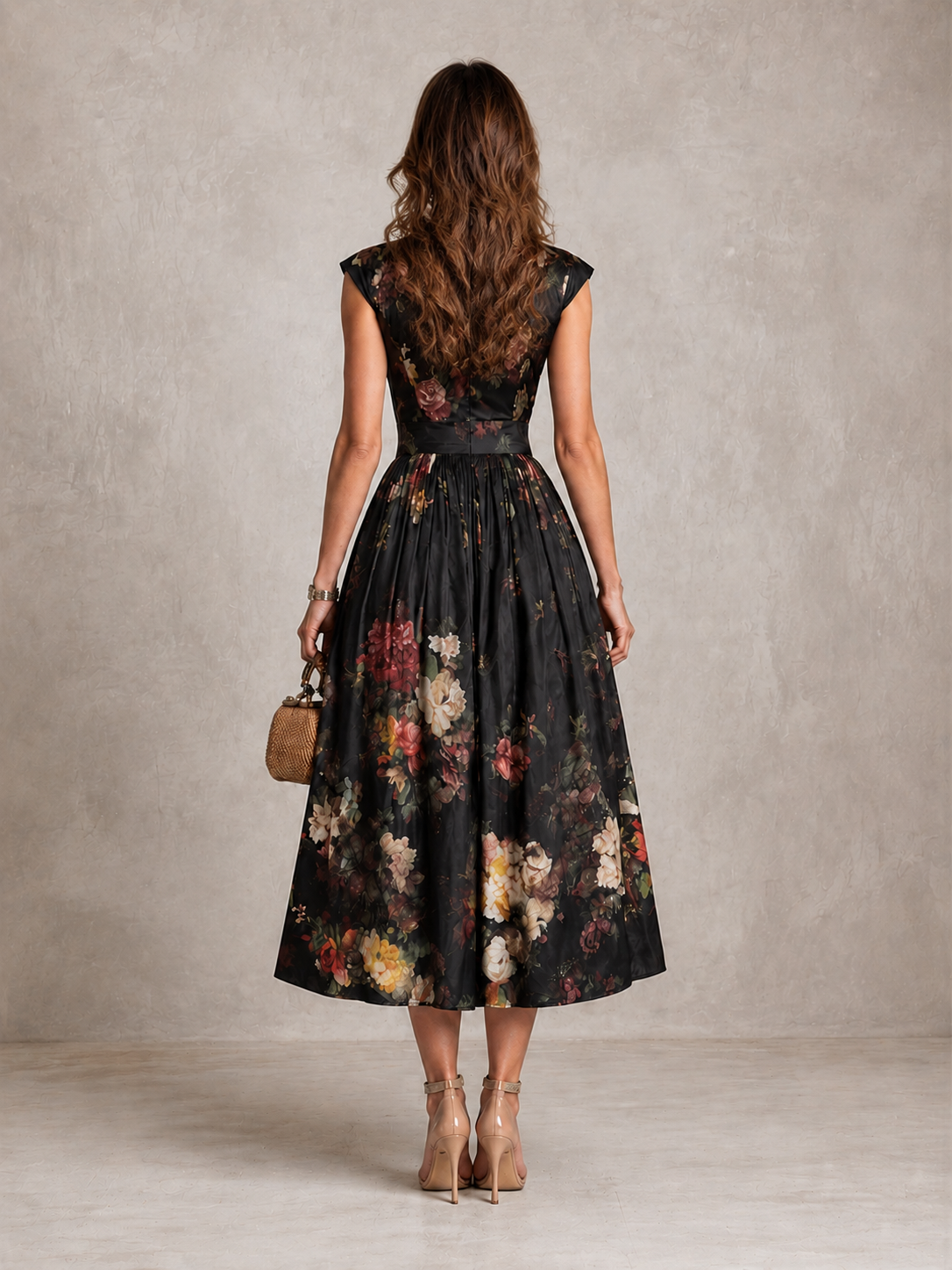 Mia | Pleated Keyhole Design