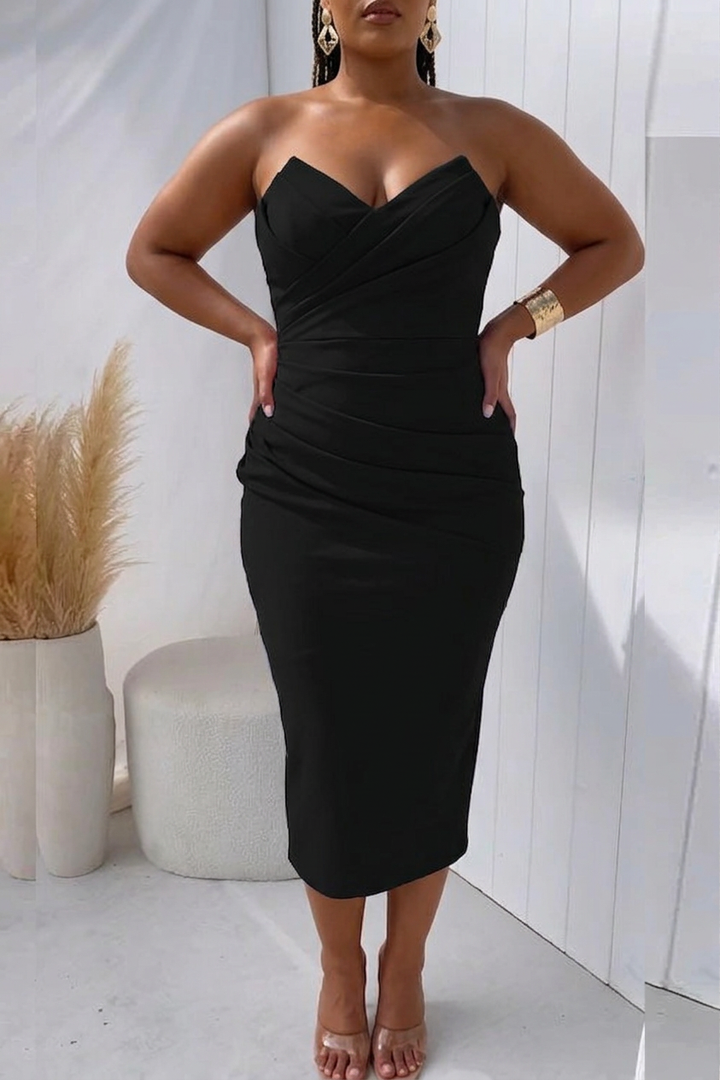 Ffion | Elegant Draped Dress