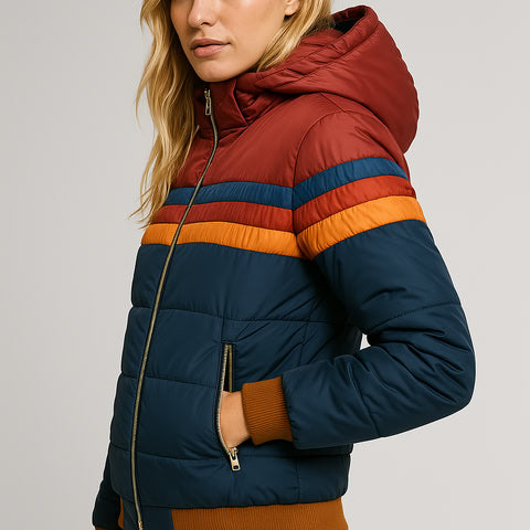 Eleanor Women's Thermal Windproof Jacket with Sleek Design