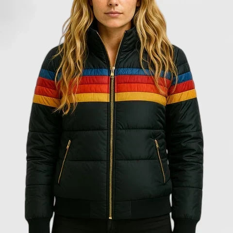 Hallie | Women's Waterproof Hooded Rain Jacket with Front Zip