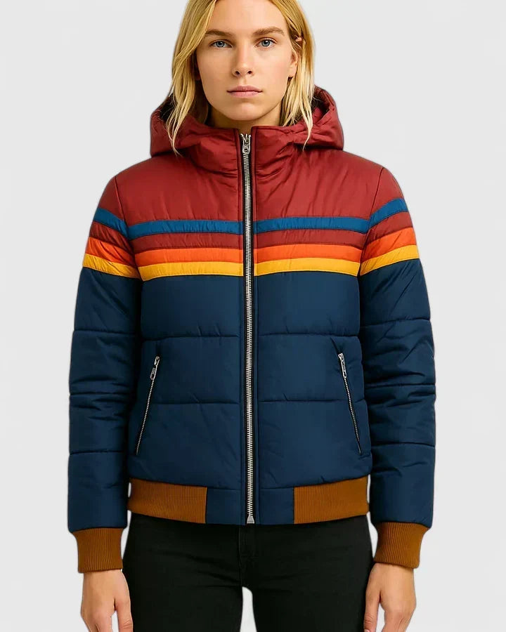 Hallie | Women's Waterproof Hooded Rain Jacket with Front Zip