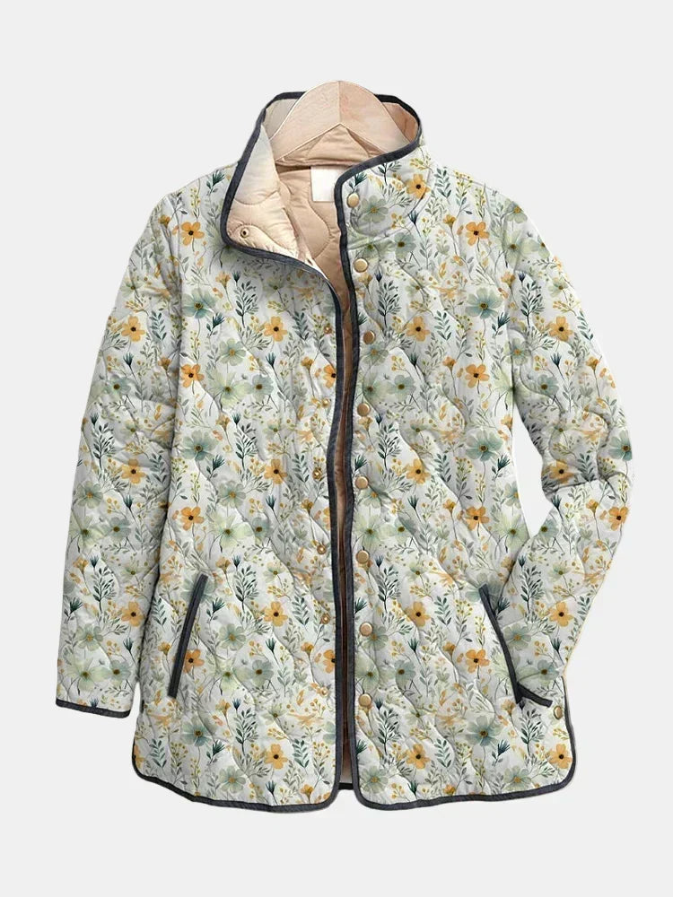 Natalie | Bright Floral Quilted Jacket