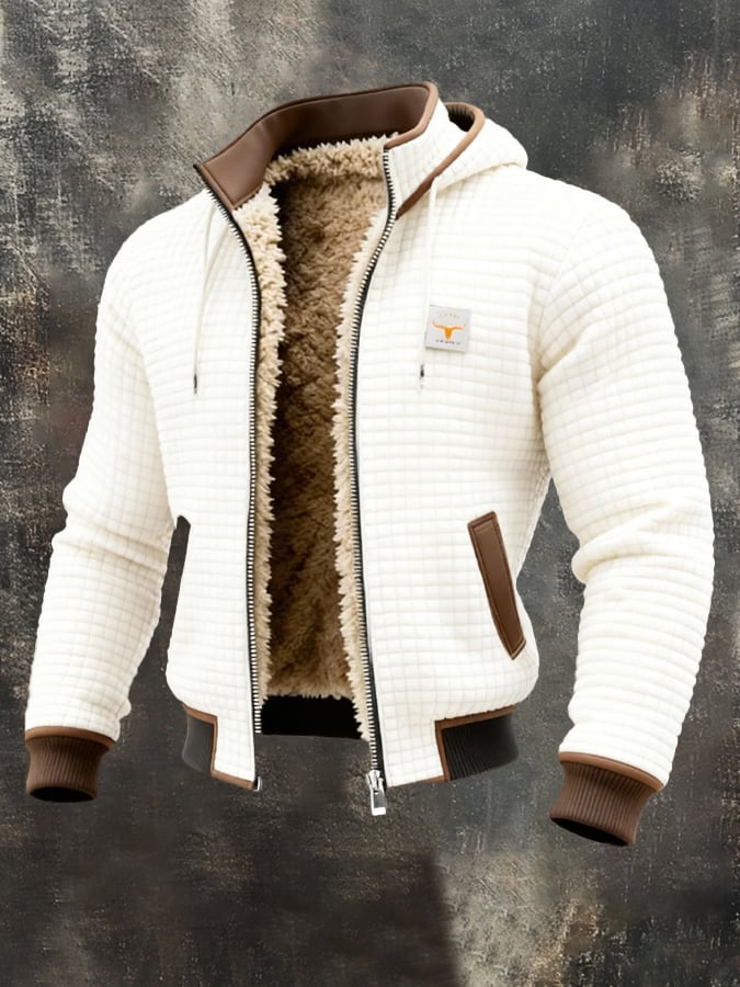 Elegant quilted jacket with a tailored collar