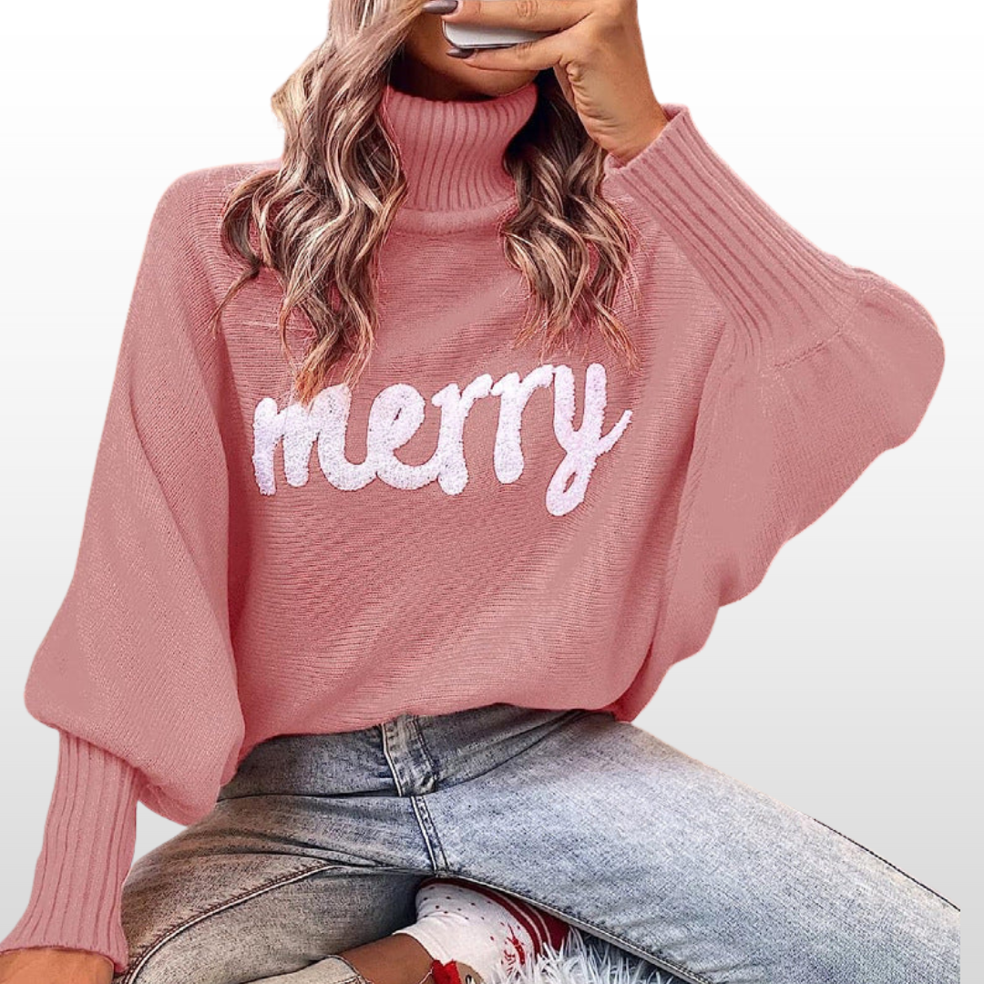 Emmie | Women's Batwing Sleeve Loose Fit Knit Sweater