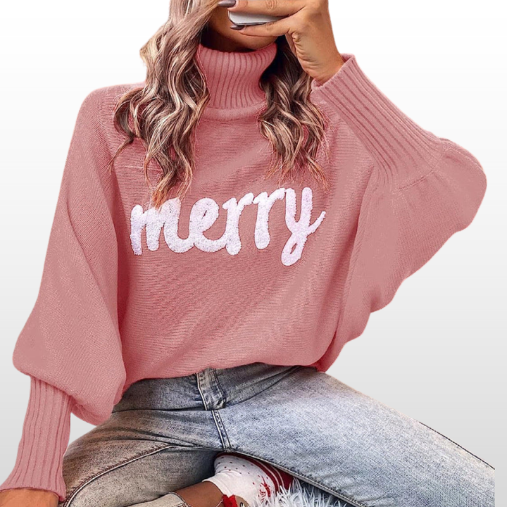 Emmie | Women's Batwing Sleeve Loose Fit Knit Sweater