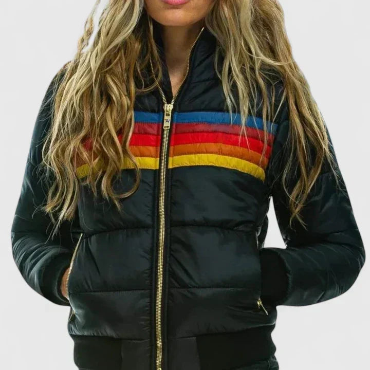 Hallie | Women's Waterproof Hooded Rain Jacket with Front Zip