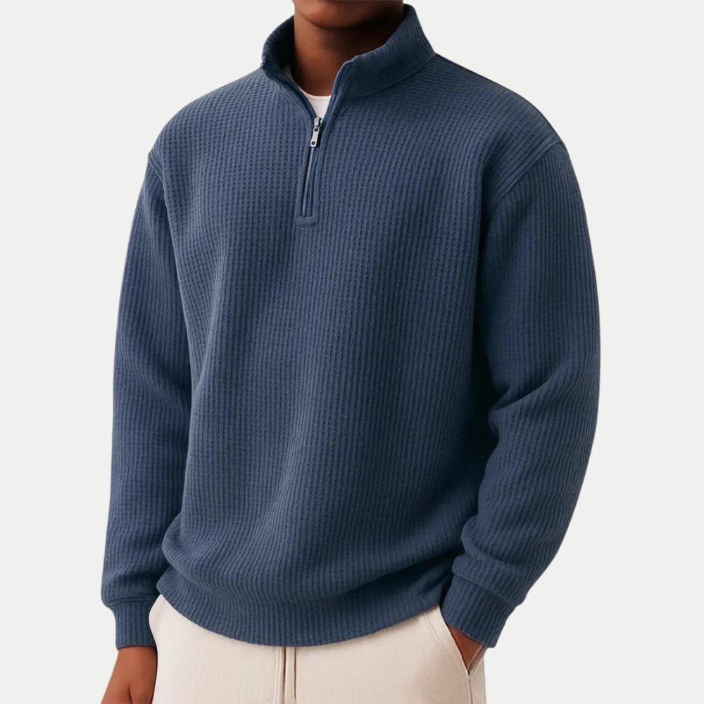 Everett | Men's Knit Quarter Zip Sweater with a Classic, Clean Design