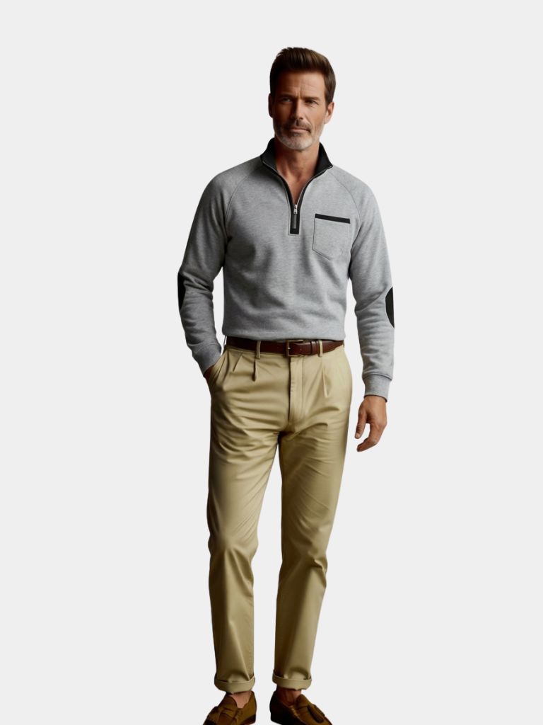Clayton | Men's Classic Quarter Zip Pullover with Elegant Fit