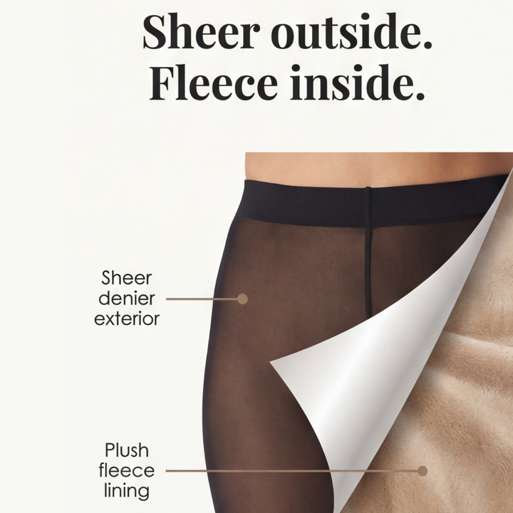 Velura - Women's Shaping Tights with Fleece Lining