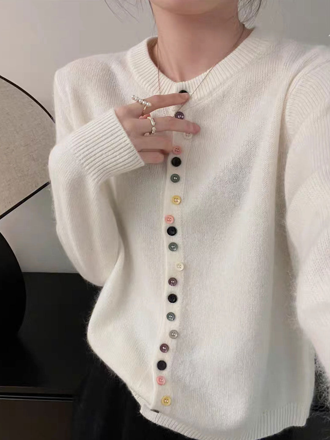 Aaliyah | Women's Elegant Knit Cardigan with Soft Buttoned Finish
