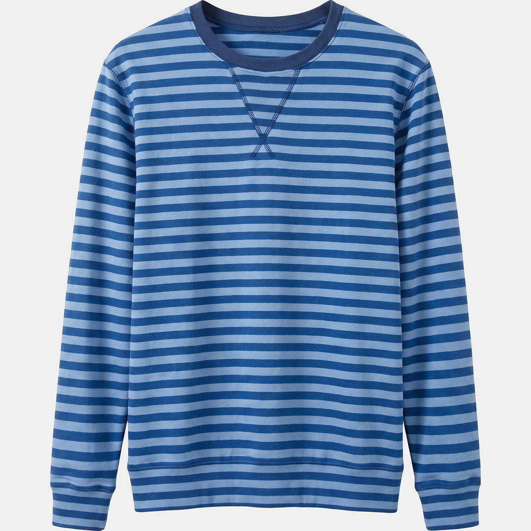 Women's Oversized Striped Lounge Set with Drop Shoulder Top and Shorts