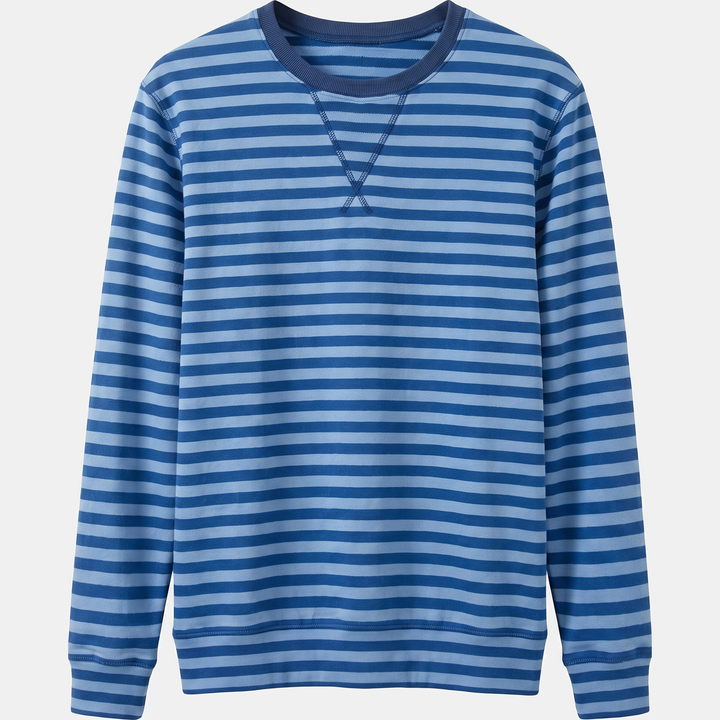 Women's Oversized Striped Lounge Set with Drop Shoulder Top and Shorts