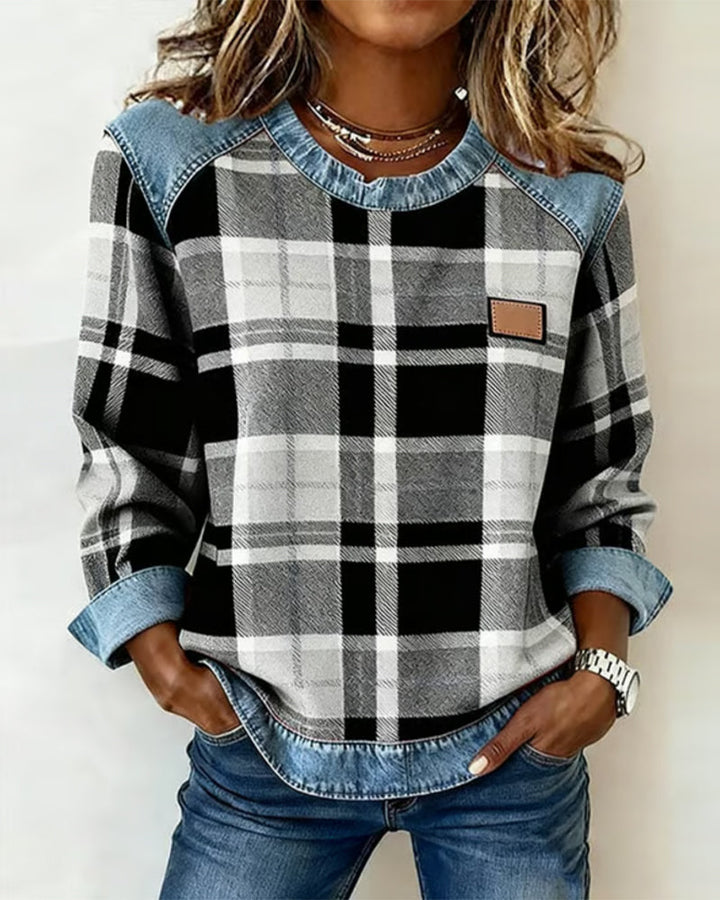 Célia - Bold Patchwork Sweatshirt