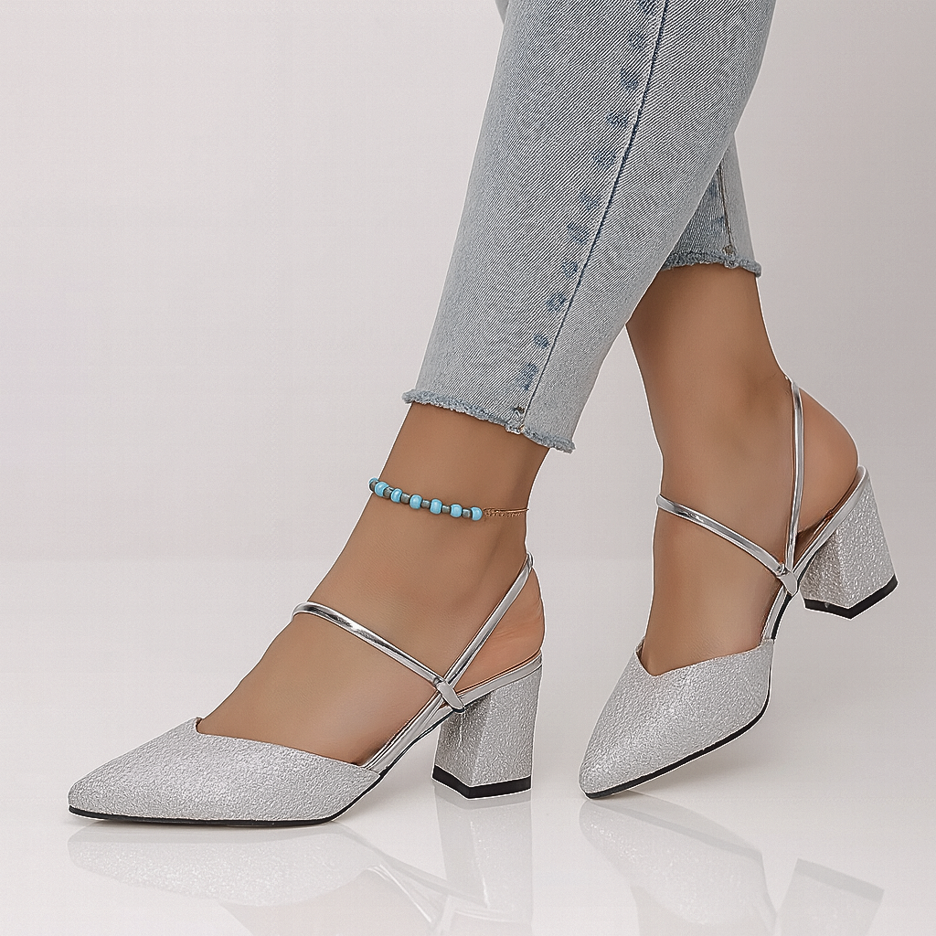 AURORA BACKLESS HEEL SANDALS