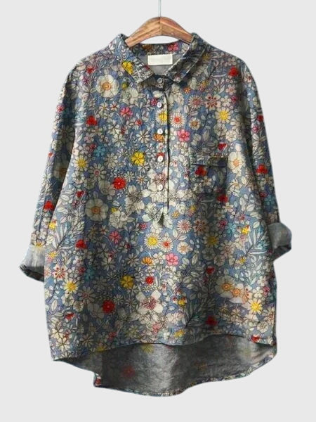 Valeria™ - Blossom Pattern Blouse
