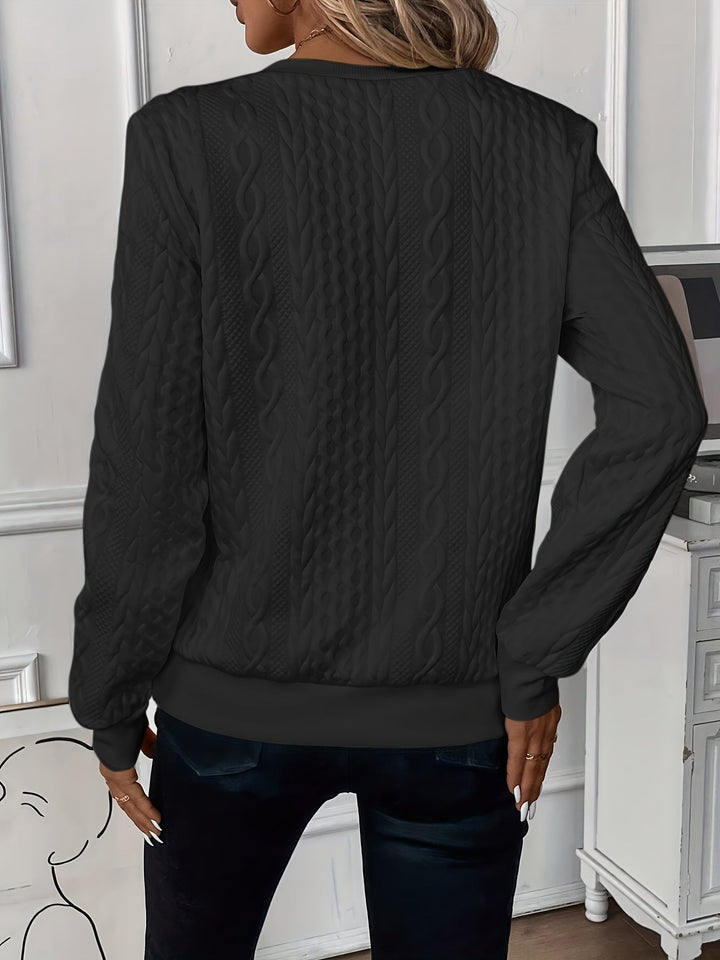Mila | Women's Long Sleeve Zip Neck Jumper in Soft Blend Knit
