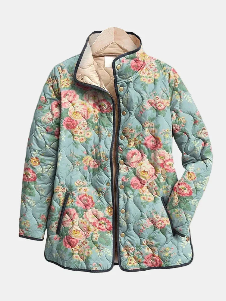 Grace | Elegant Floral Quilted Jacket