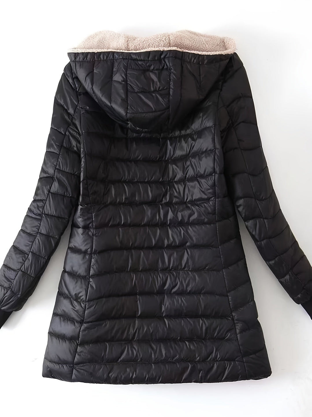 Vicky | Women's Longline Puffer Jacket with Fleece Lining and Cushioned Comfort