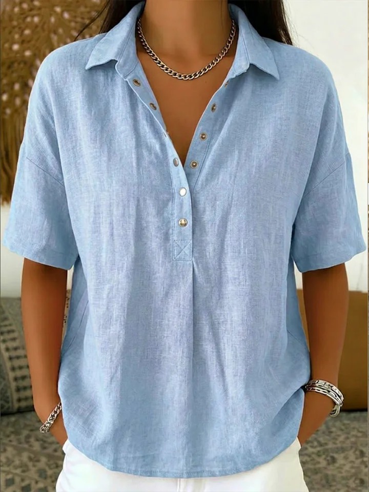 Willow | Collared Button-Up Blouse