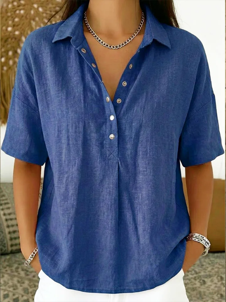 Willow | Collared Button-Up Blouse