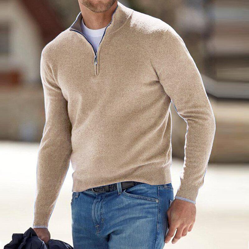 Harris Men's Comfort Half-Zip Knit Pullover with Sleek Design