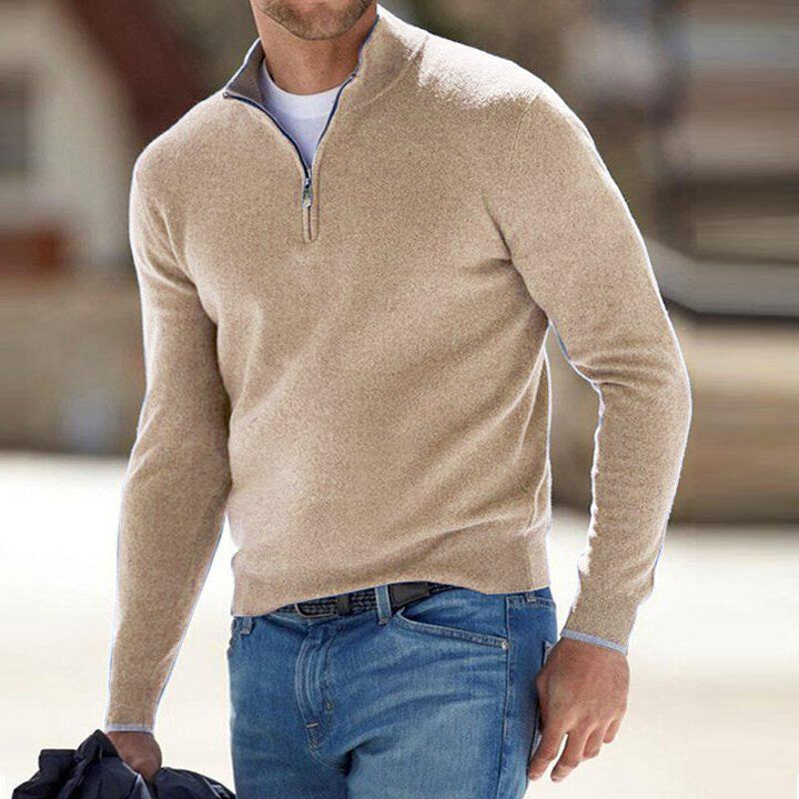Harris Men's Comfort Half-Zip Knit Pullover with Sleek Design