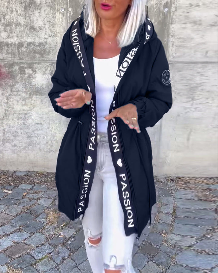 Vanessa | Women's Casual Zip-Up Jacket with Adjustable Drawstring