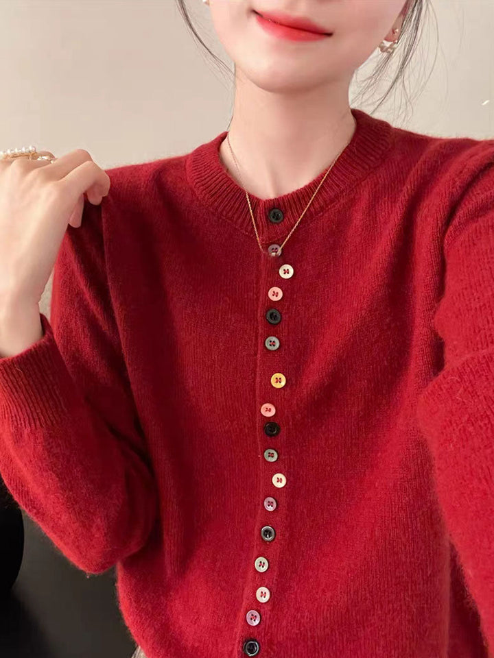 Aaliyah | Women's Elegant Knit Cardigan with Soft Buttoned Finish
