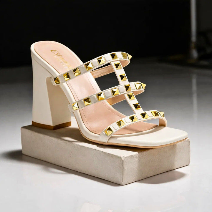 Marcella Aster Chunky Heeled Sandals