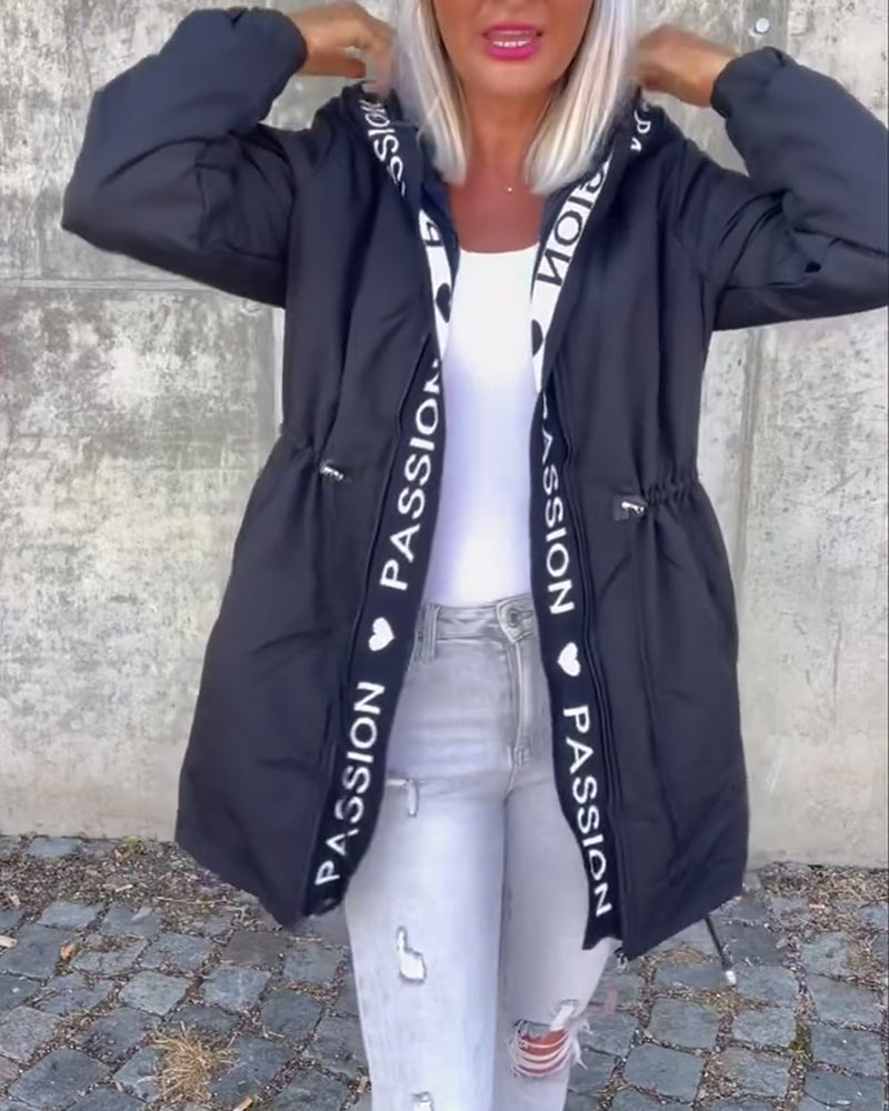 Vanessa | Women's Casual Zip-Up Jacket with Adjustable Drawstring