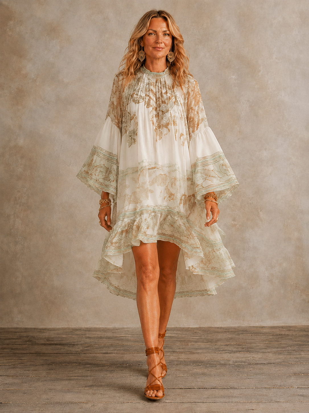 Isabella | Women's Mini Dress with Ruffle Hem