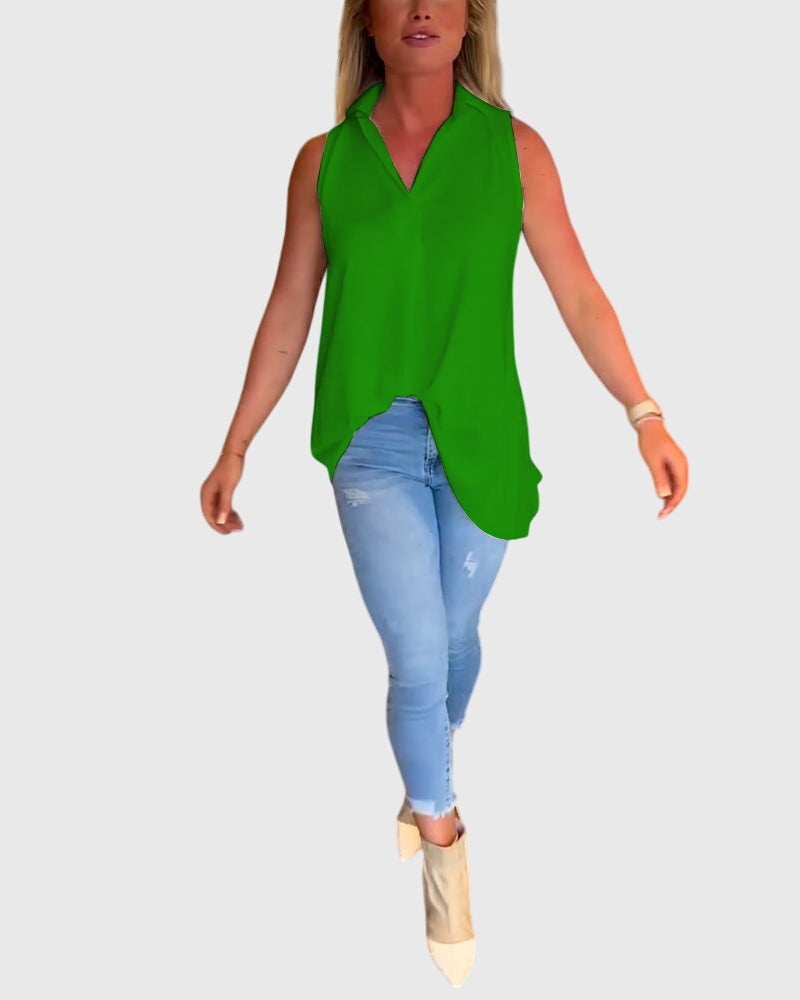 Lina™ | Sleeveless Blouse