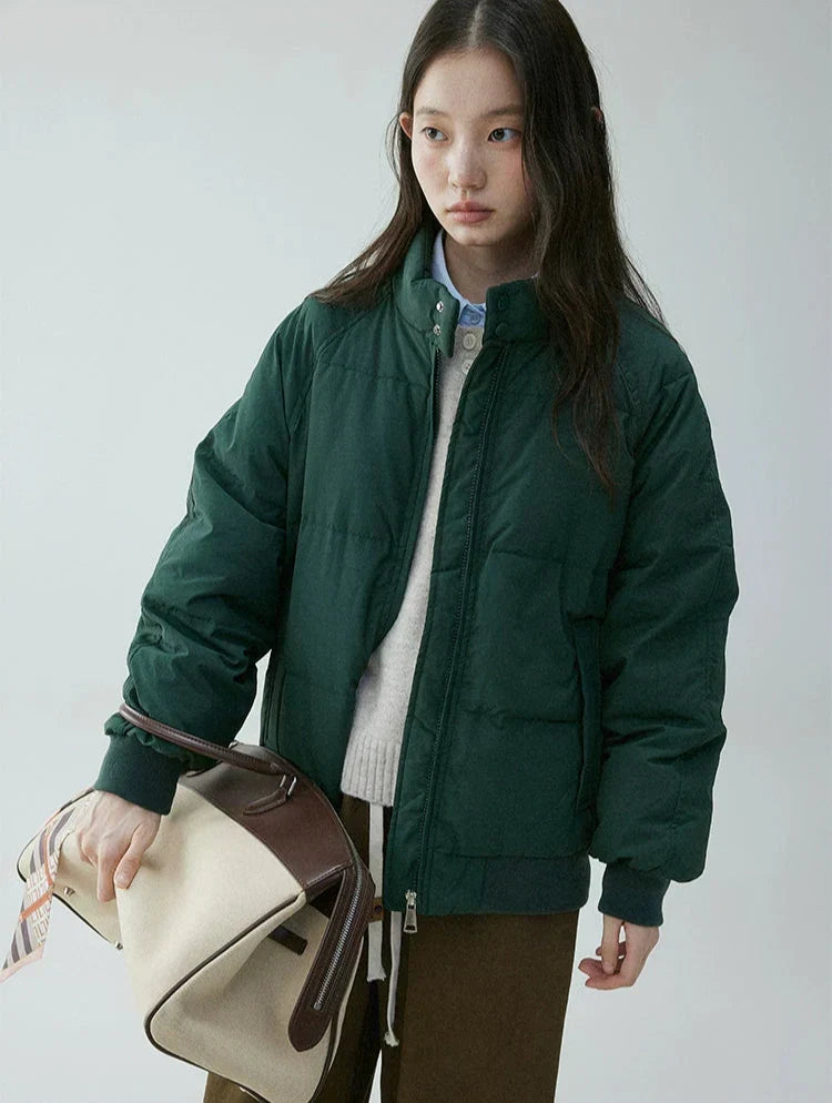Annora Women's Down-Filled Puffer Jacket with High Stand Collar