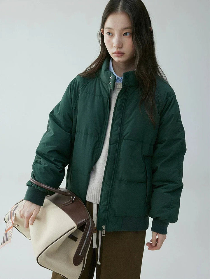 Annora Women's Down-Filled Puffer Jacket with High Stand Collar