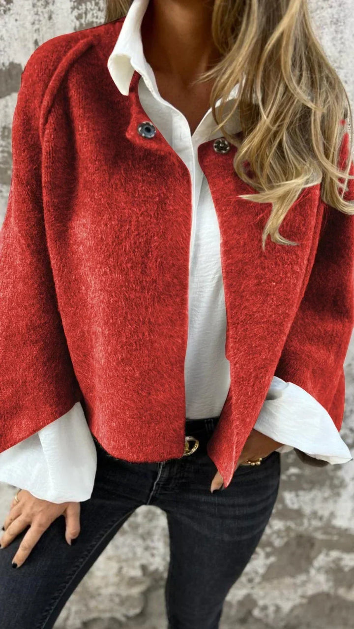Freda | Women's Long Sleeve Tailored Coat with Sleek Silhouette