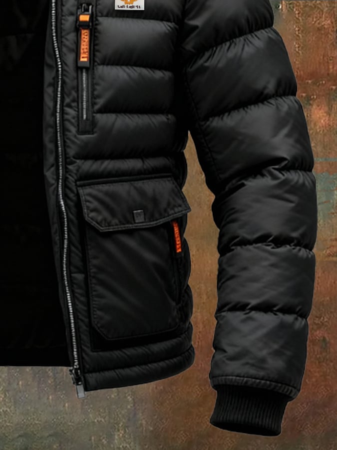 Padded Blouson with Technical Hood